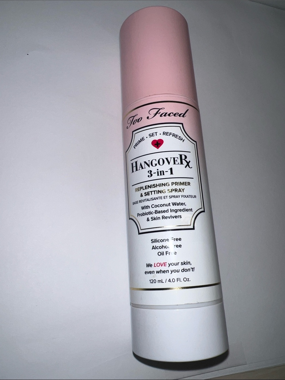 Too Faced Hangover 3-in-1 Replenishing Primer & Setting Spray - Unused